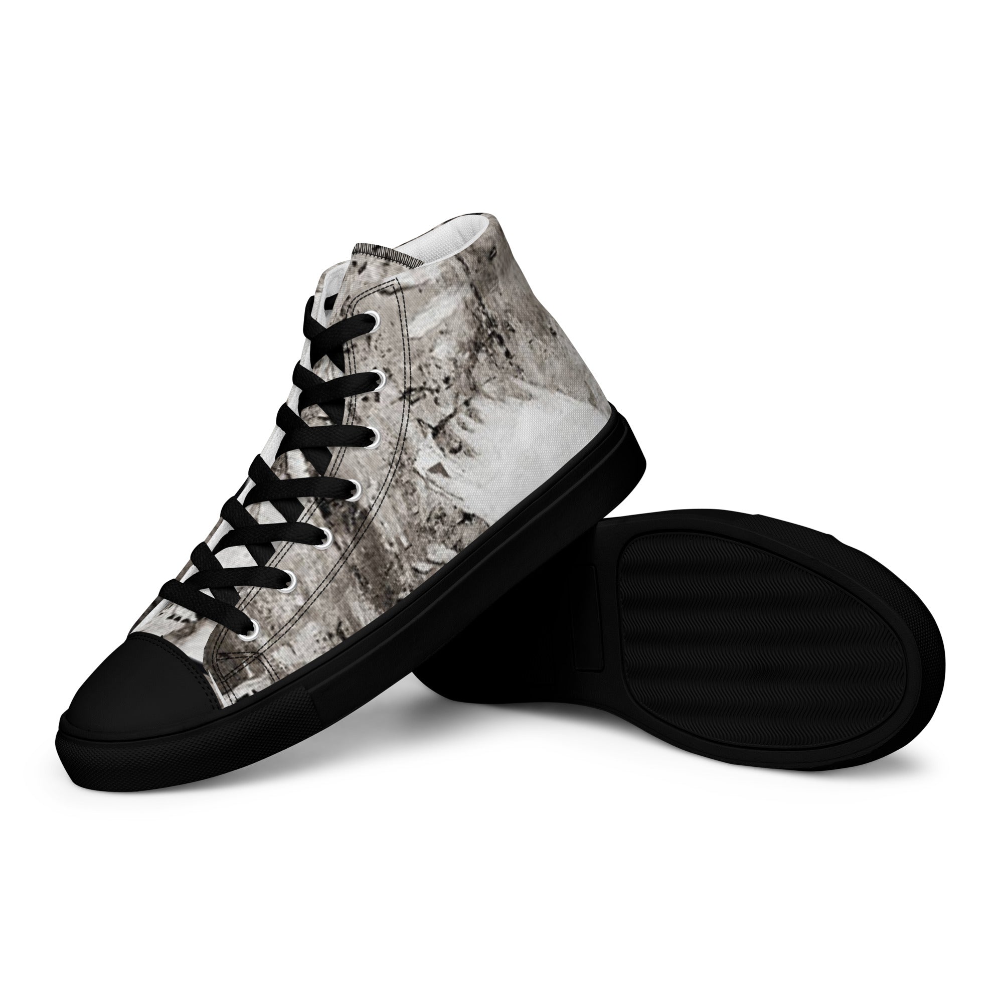 Men's VVNTAGE Graffiti Canvas High Tops (Gray Graffiti) - Season 3 - VVNTAGE AVENUE