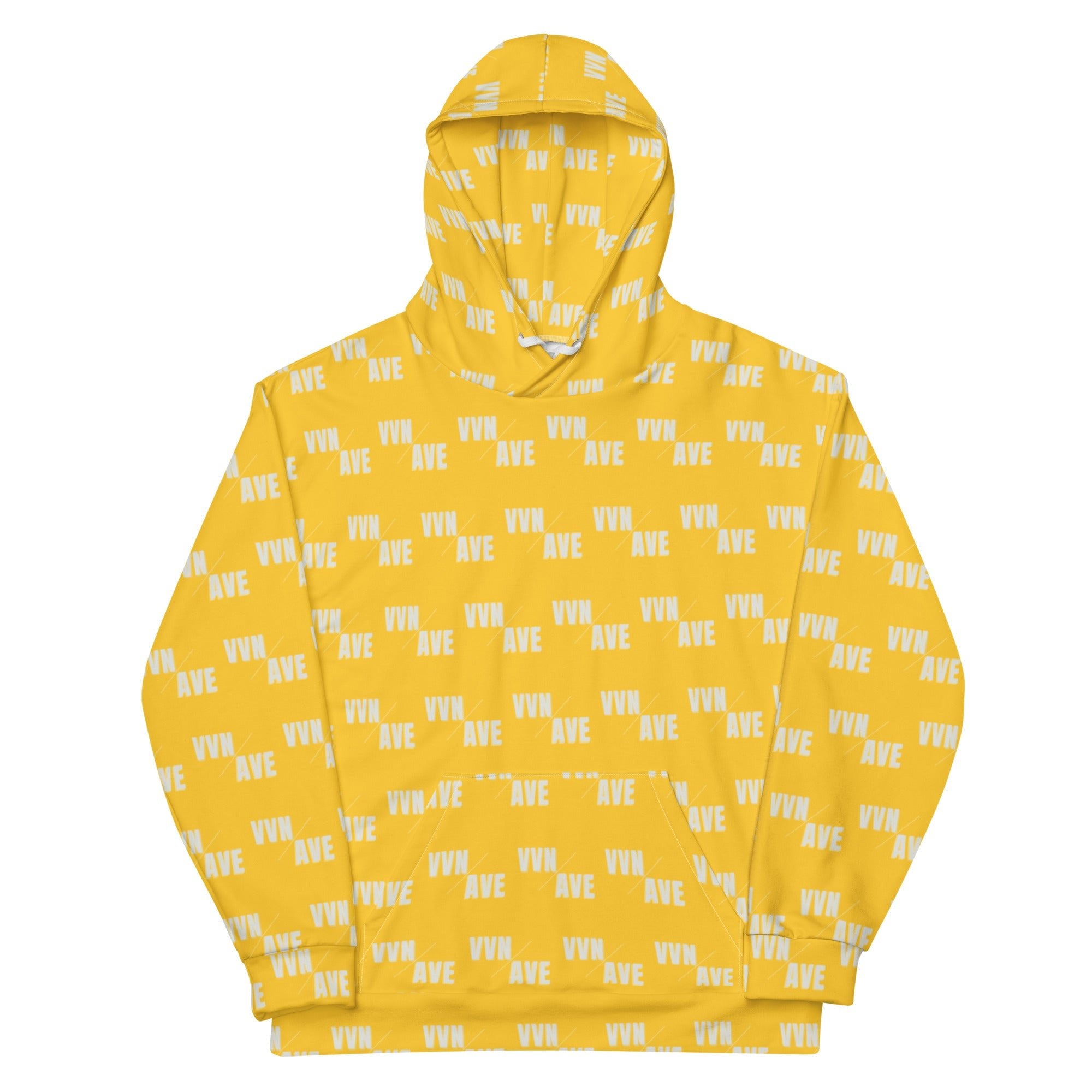 VVN/AVE Graphic Pattern Hoodie (Loud Yellow) - VVNTAGE AVENUE