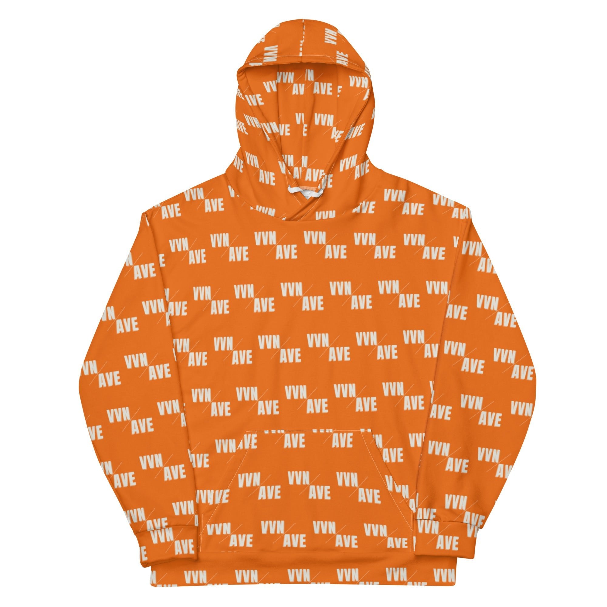 VVN/AVE Graphic Pattern Hoodie (Mango Tango) - VVNTAGE AVENUE