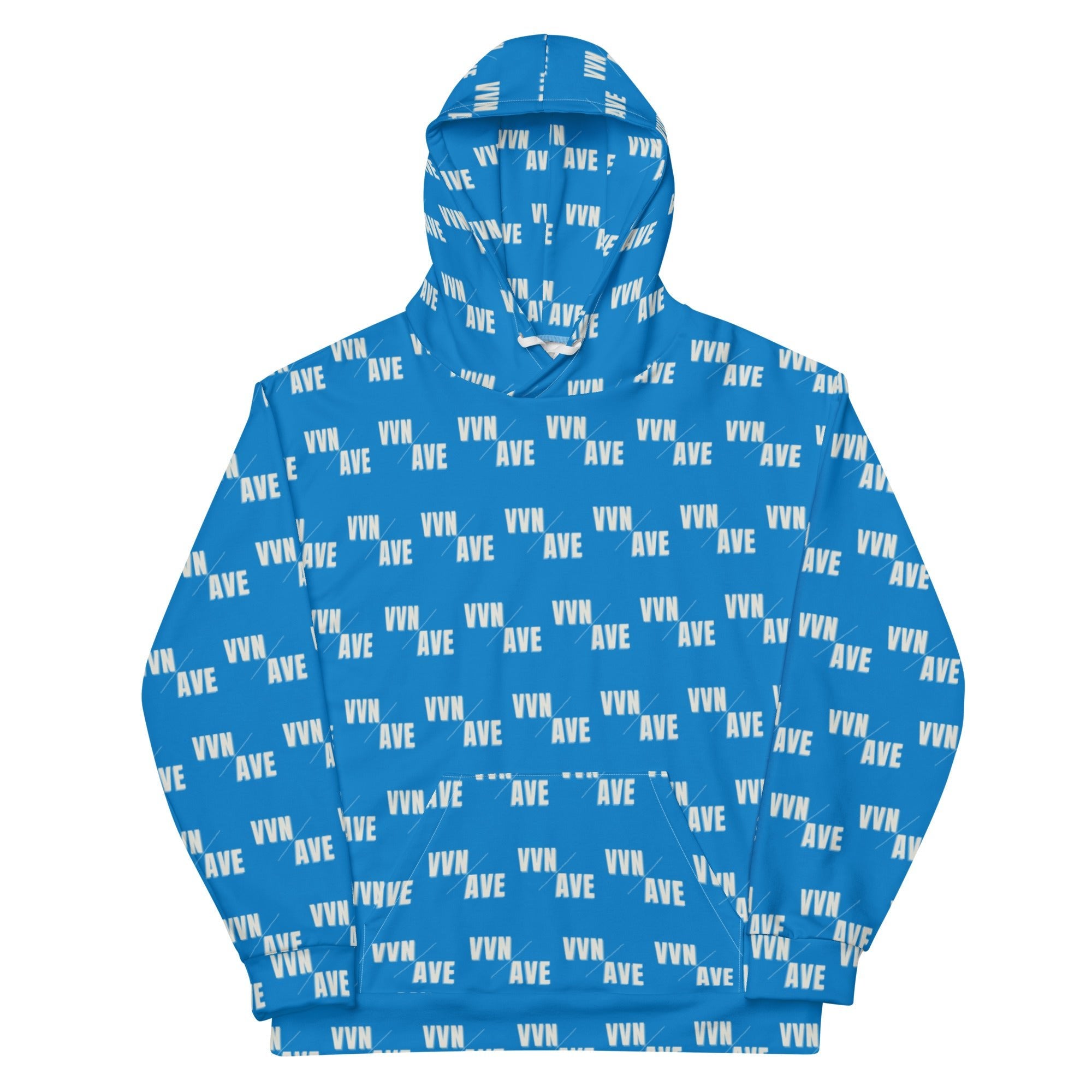 VVN/AVE Graphic Pattern Hoodie (Navy Blue) - VVNTAGE AVENUE