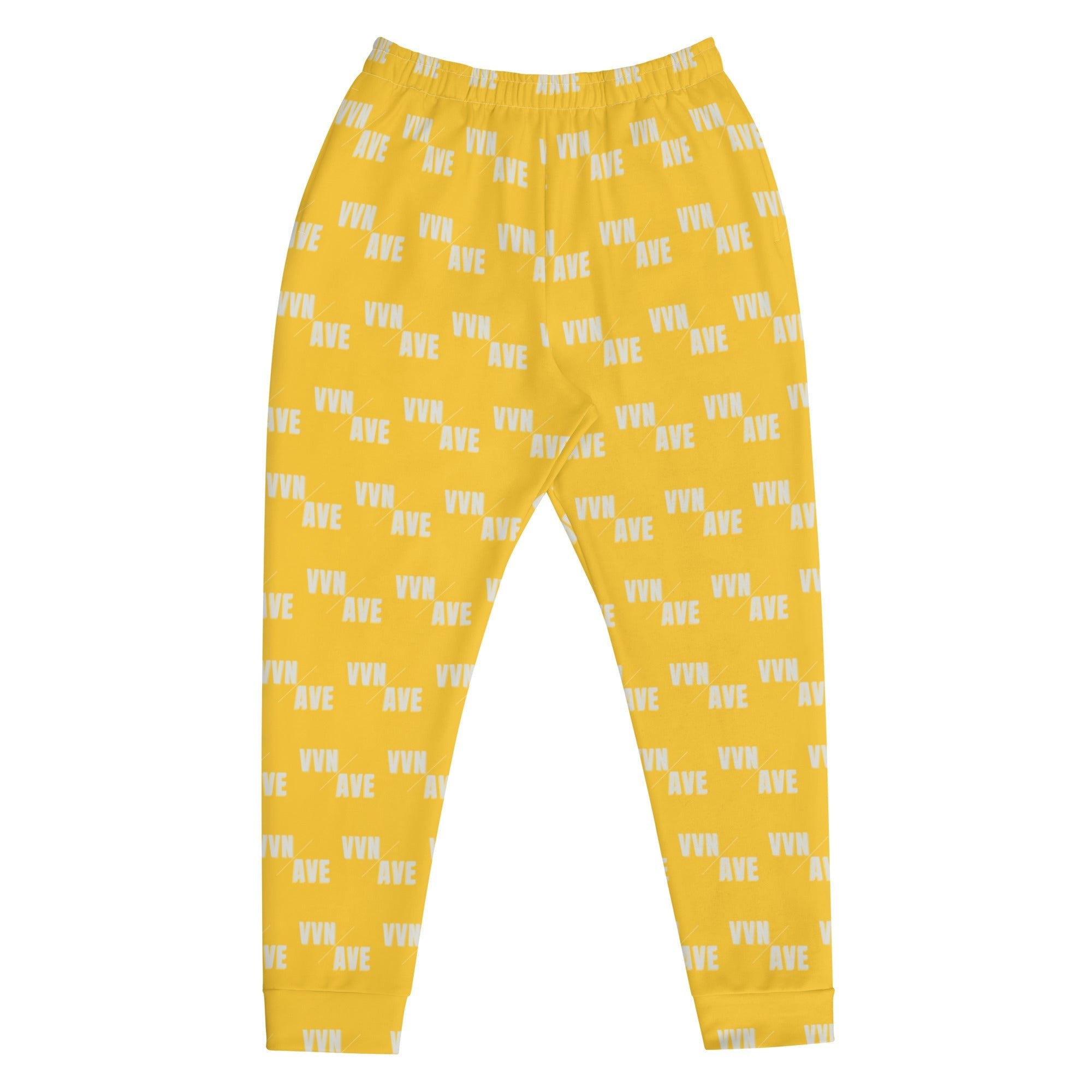 VVN/AVE Graphic Pattern Joggers (Loud Yellow) - VVNTAGE AVENUE