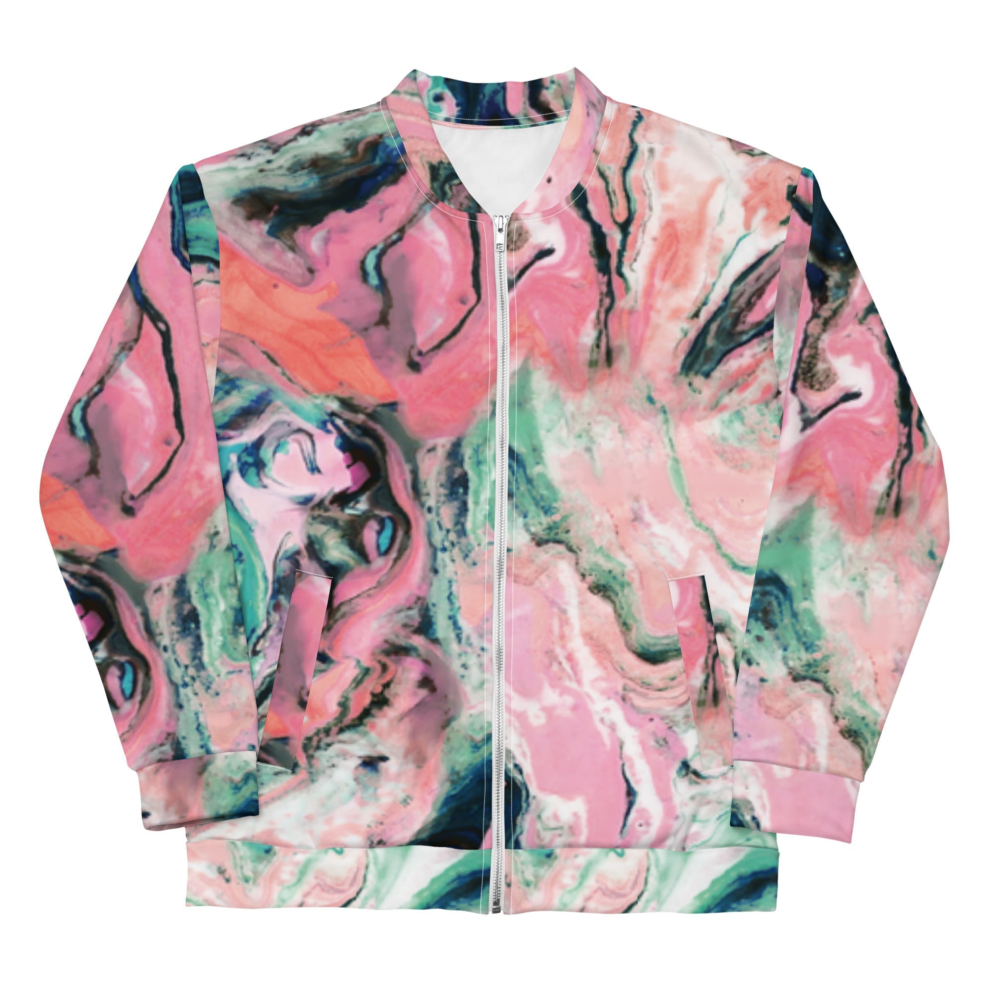 VVNTAGE Graphic Bomber Jacket (Pink Marble) - VVNTAGE AVENUE