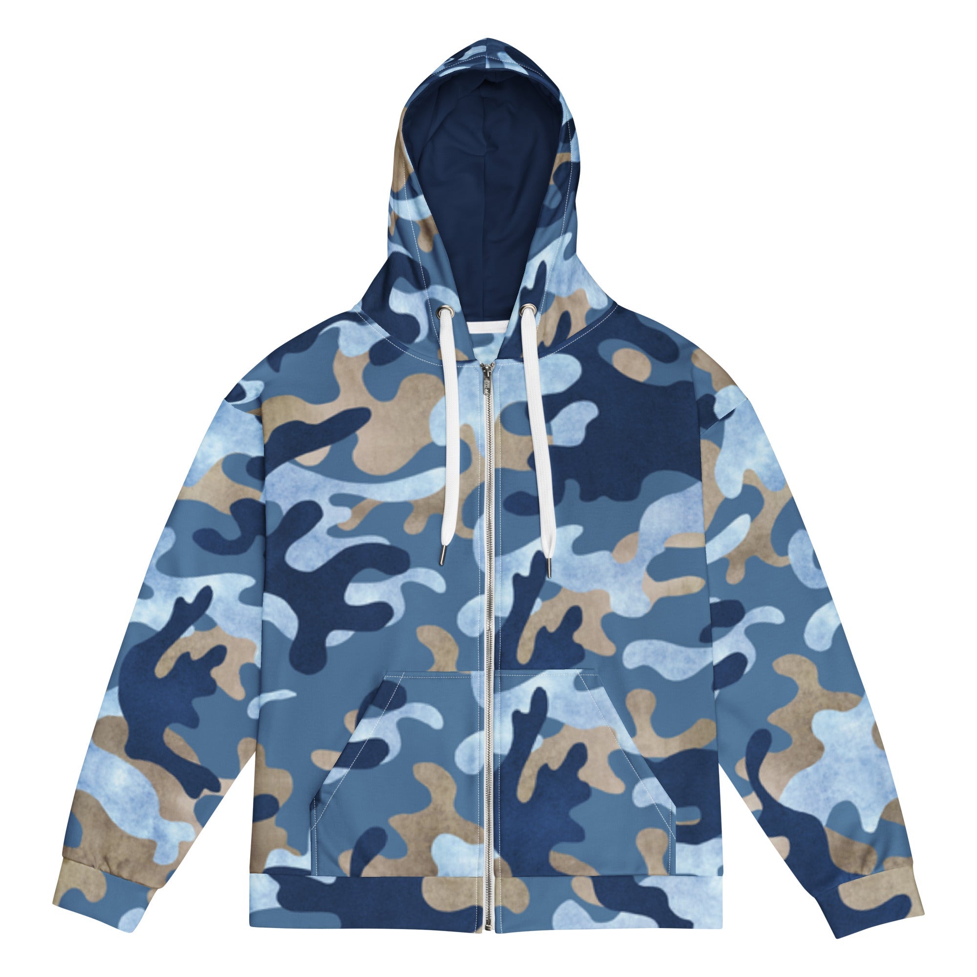 VVNTAGE Graphic Full - Zip Hoodie (Blue Camo) - VVNTAGE AVENUE