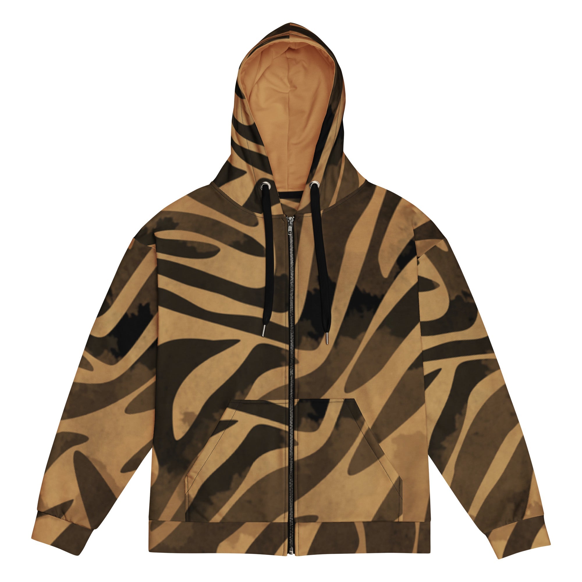 VVNTAGE Graphic Full - Zip Hoodie (Mocha Zebra) - VVNTAGE AVENUE