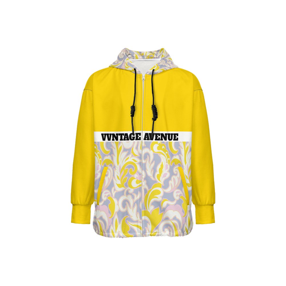 VVNTAGE Relaxed Fit Full - Zip Hoodie (Yellow Canary) - VVNTAGE AVENUE